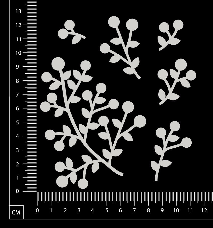 Berries - AB - Small - White Chipboard
