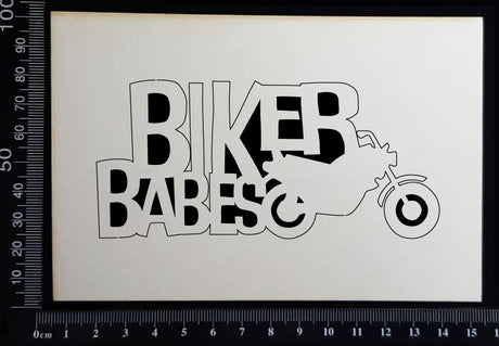 Biker Babes - A - White Chipboard