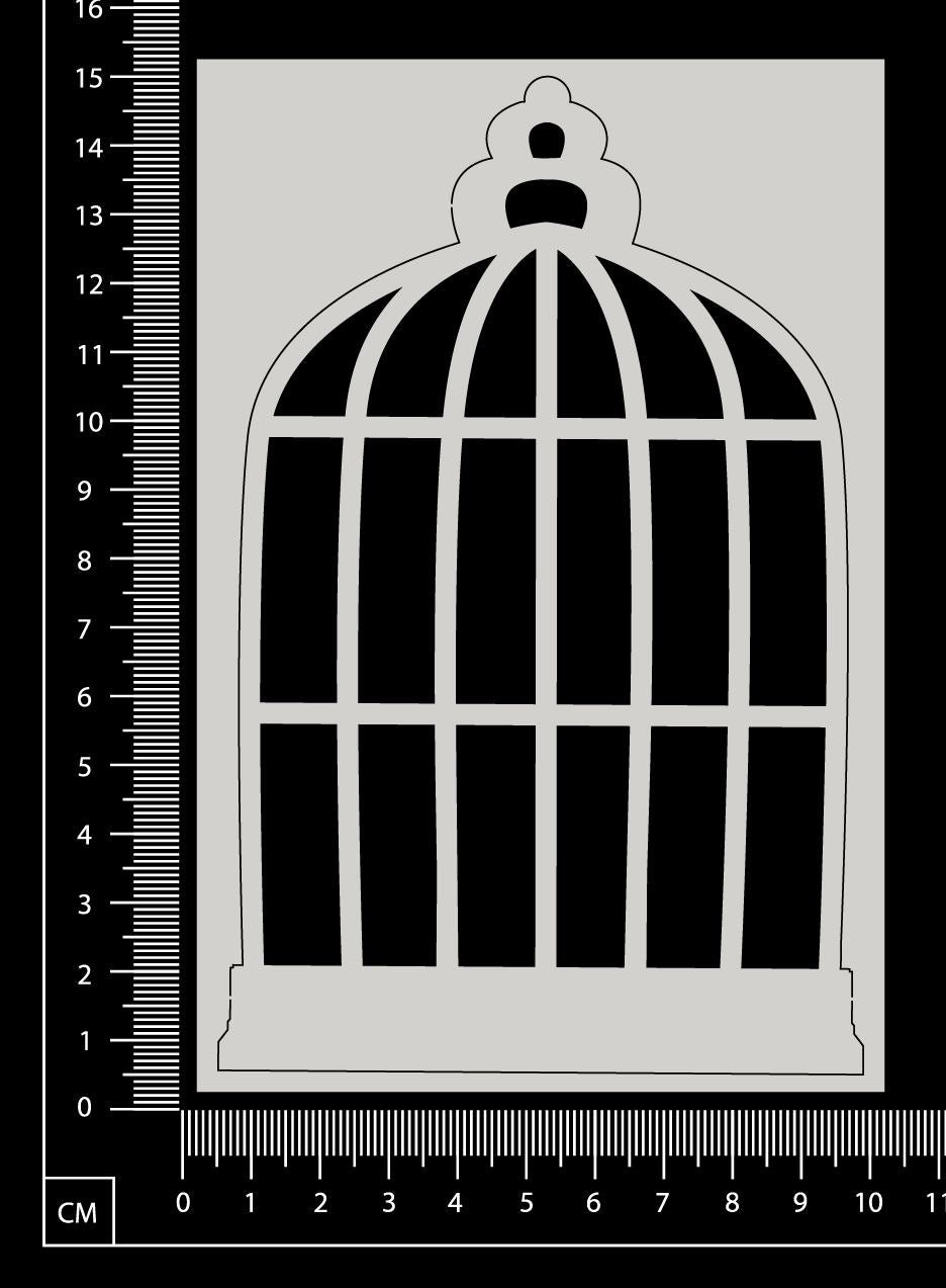 Birdcage - C - Large - White Chipboard