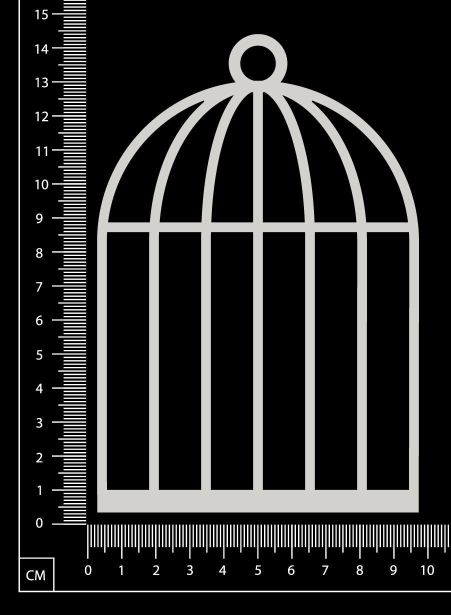 Birdcage - E - Large - White Chipboard