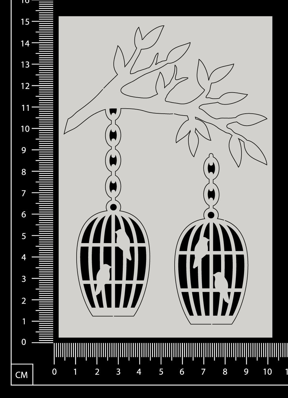 Birdcage Set - A - White Chipboard