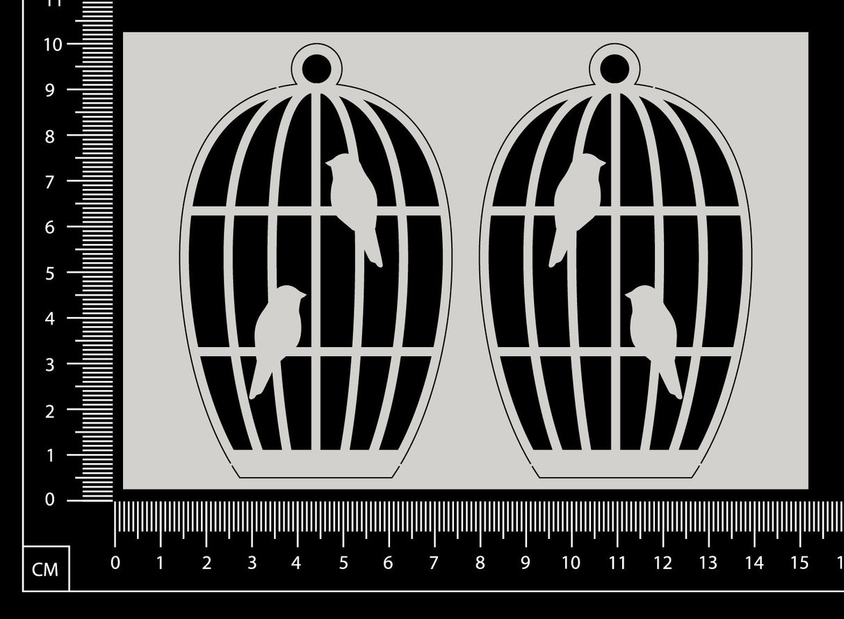 Birdcage Set - I - White Chipboard