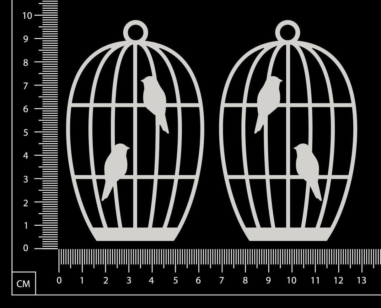 Birdcage Set - I - White Chipboard