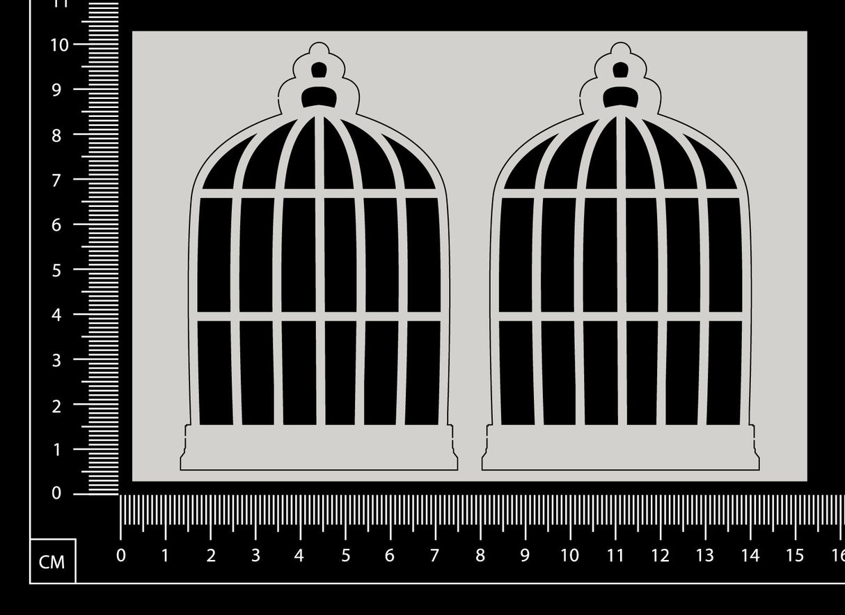 Birdcage Set - K - White Chipboard