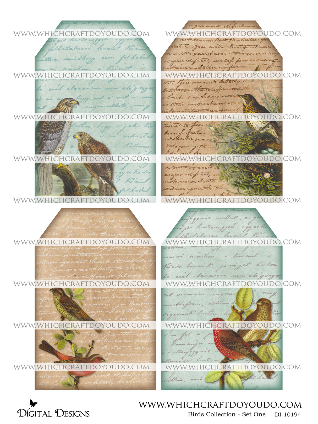 Birds Collection - Set One - DI-10194 - Digital Download