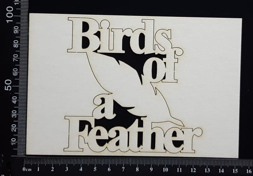 Birds of a Feather - White Chipboard