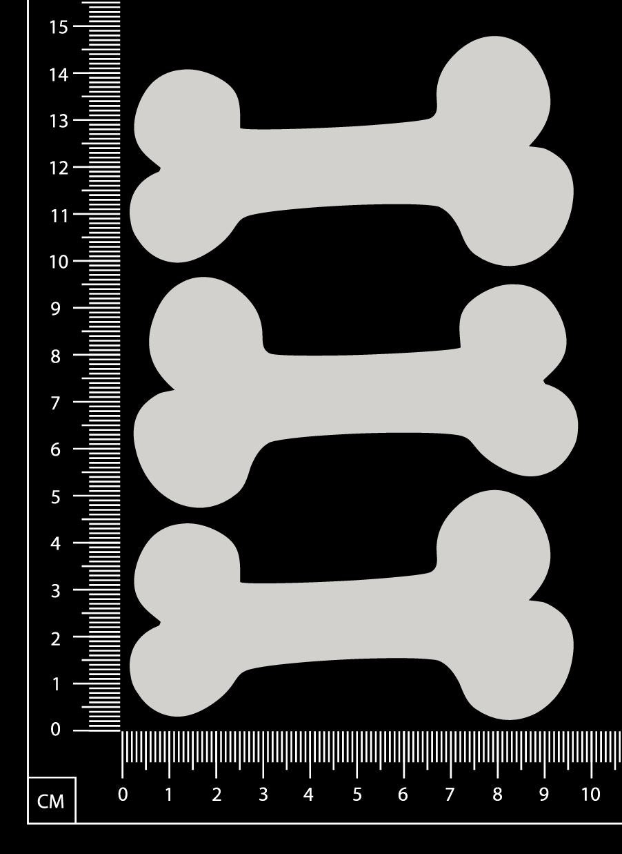 Bones Set - C - Large - White Chipboard