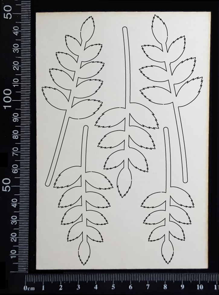 Botanical Set - AI - White Chipboard