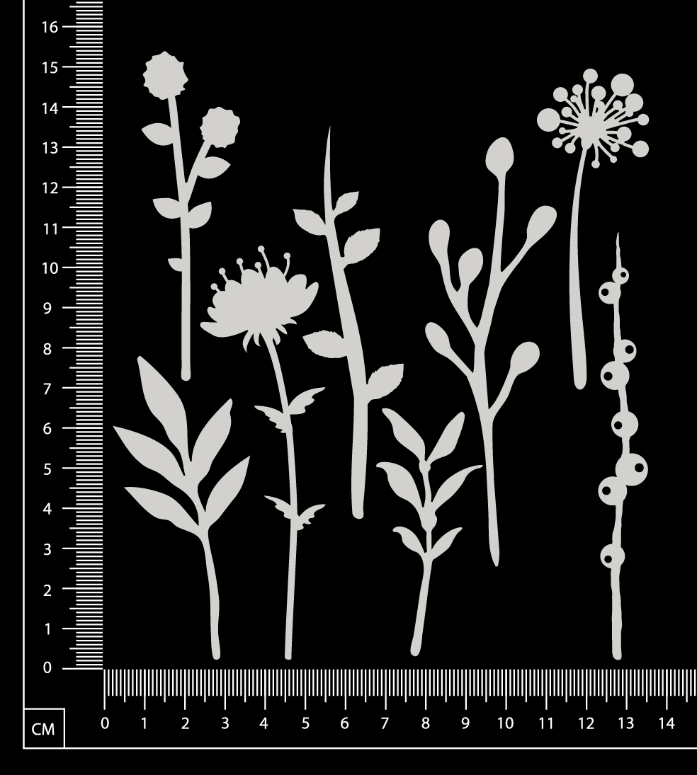Botanical Set - AU - White Chipboard