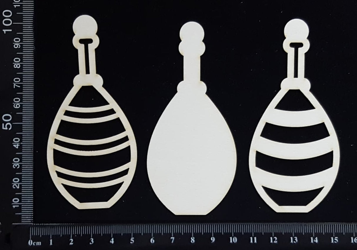 Bottle Set - A - Large - Layering Set - White Chipboard