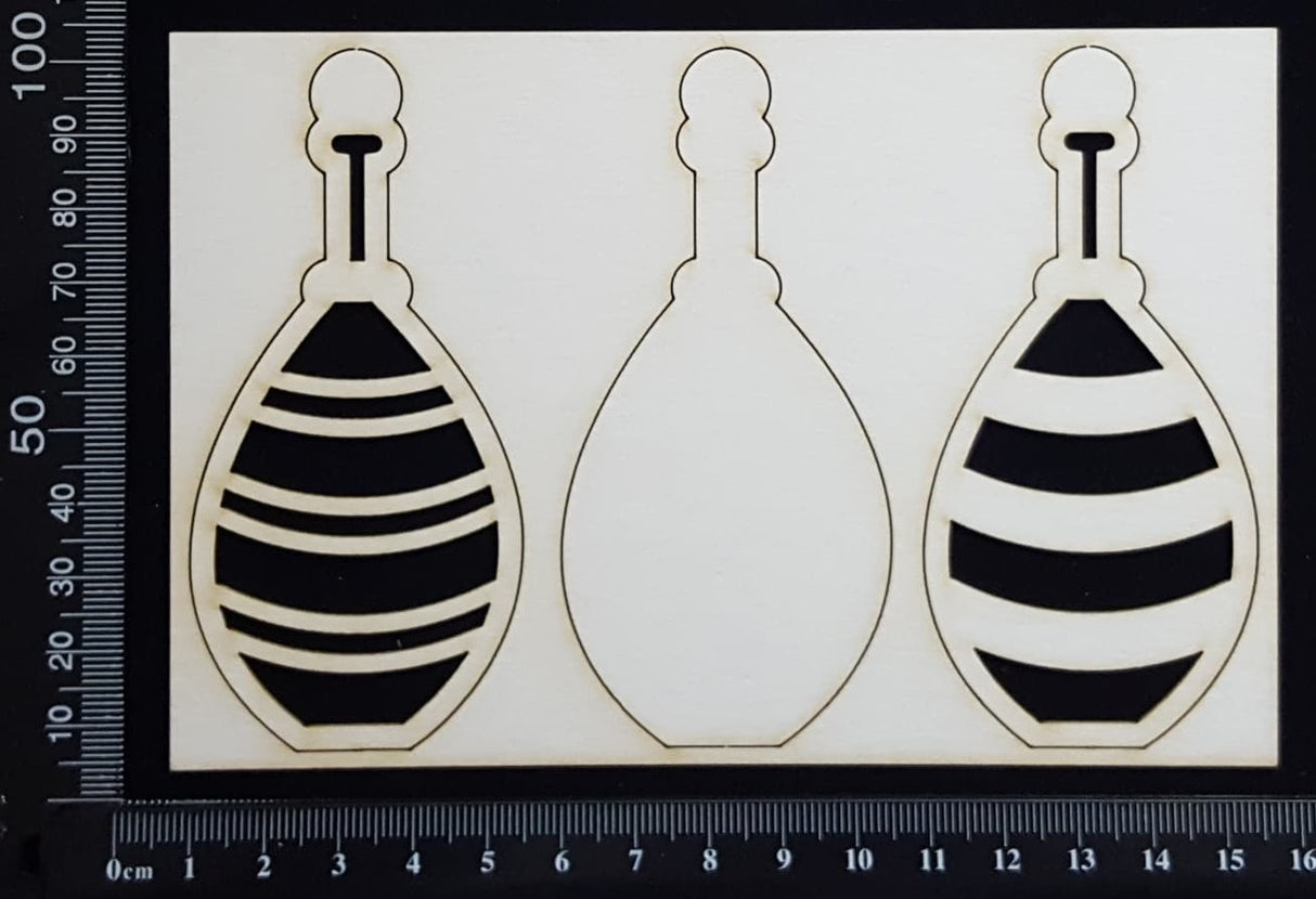 Bottle Set - A - Large - Layering Set - White Chipboard