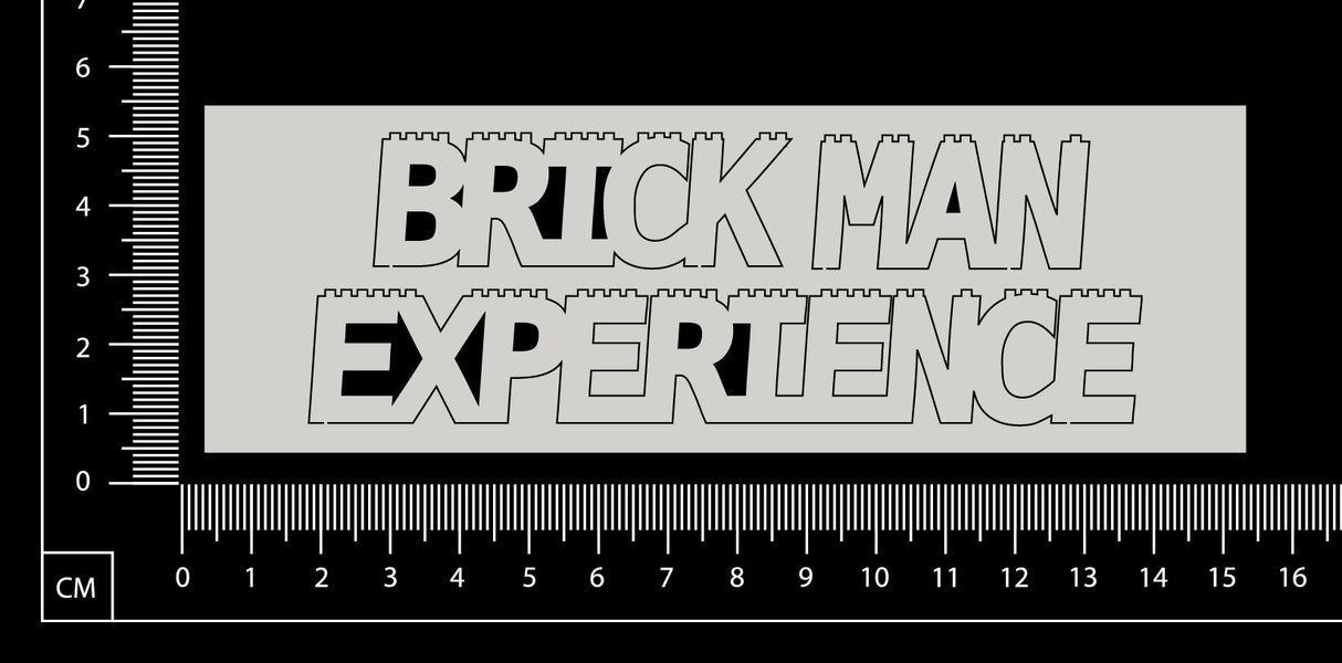 Brick Man Experience - White Chipboard