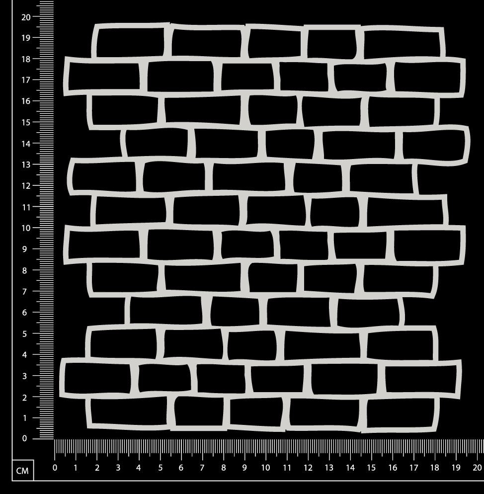 Bricks Mesh - DB - White Chipboard
