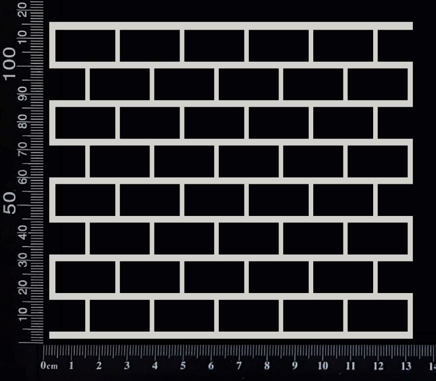 Bricks Mesh - B - White Chipboard