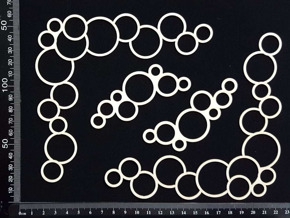 Bubble Corners - A - White Chipboard