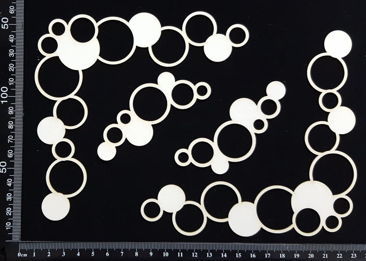 Bubble Corners - B - White Chipboard