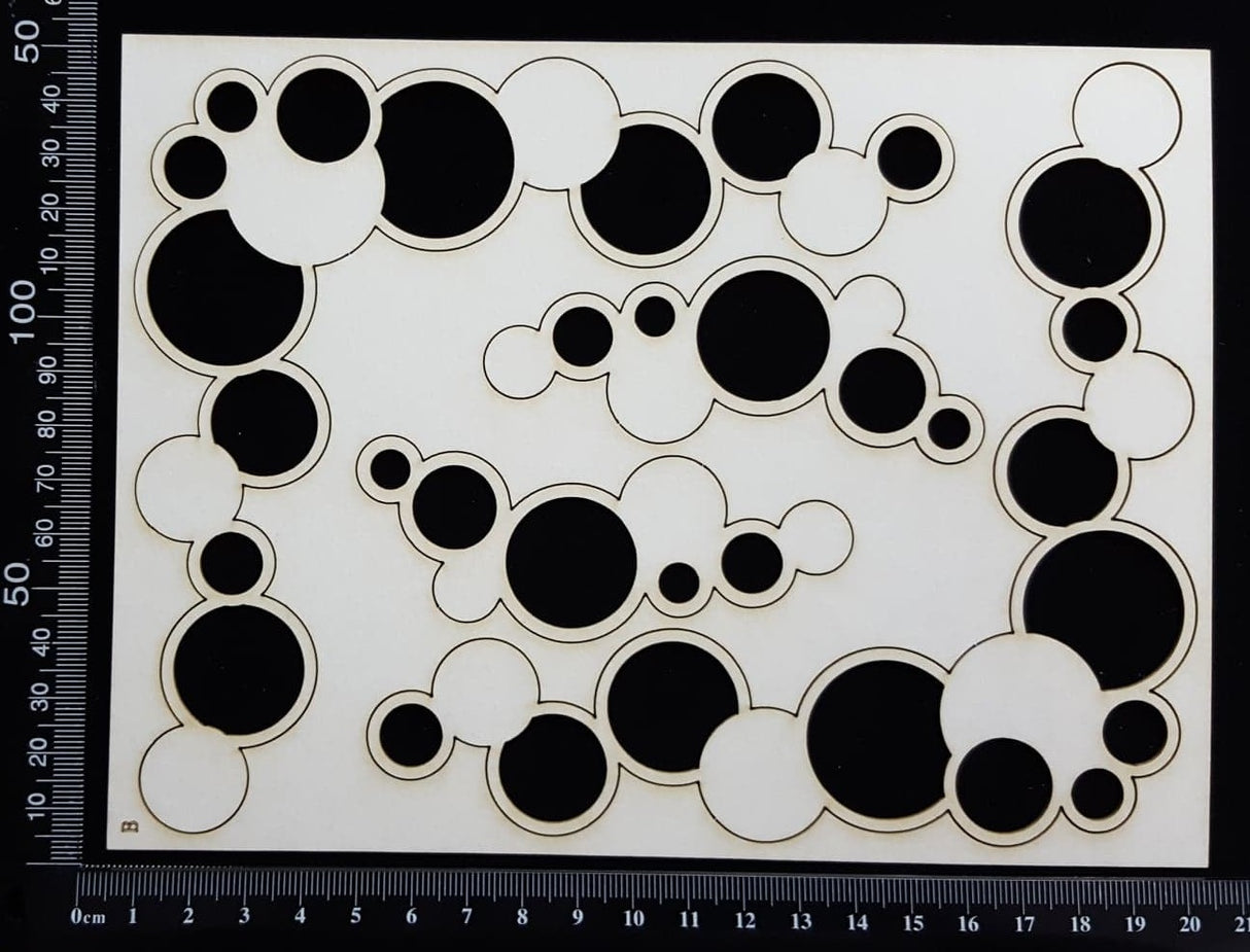 Bubble Corners - B - White Chipboard