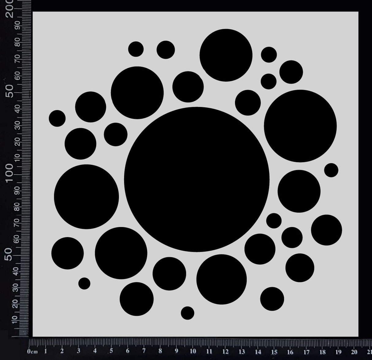 Bubble Explosion - Stencil - 200mm x 200mm