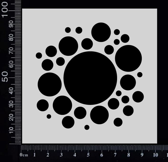 Bubble Explosion - Stencil - 100mm x 100mm