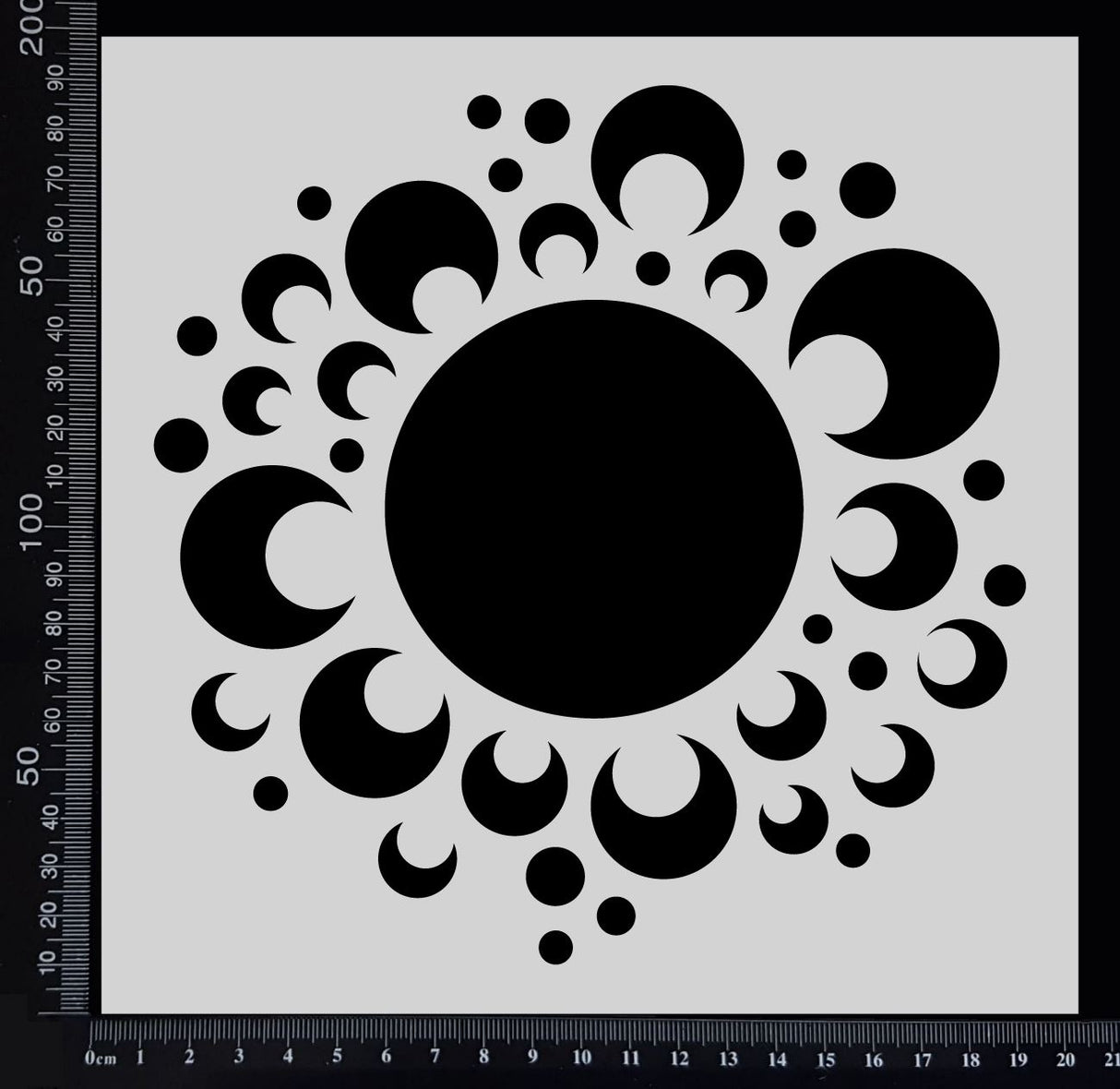 Bubble Flower - Stencil - 200mm x 200mm