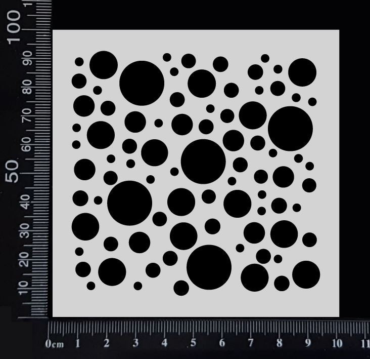 Bubbles - Stencil - 100mm x 100mm