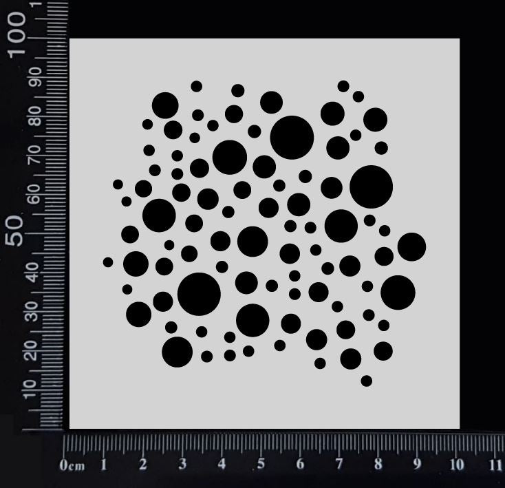 Bubble Cluster - Stencil - 100mm x 100mm