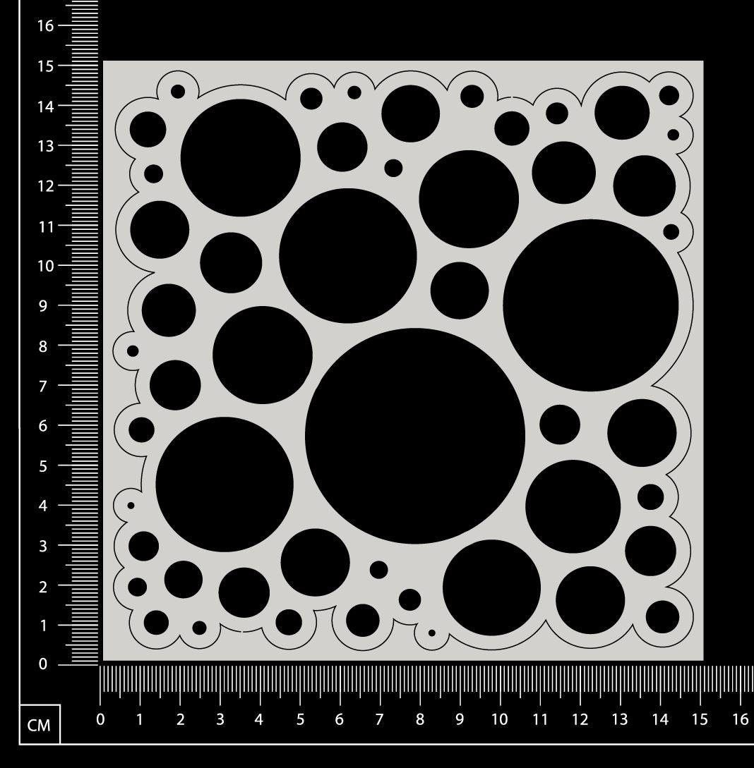 Bubbles Mesh - AC - White Chipboard