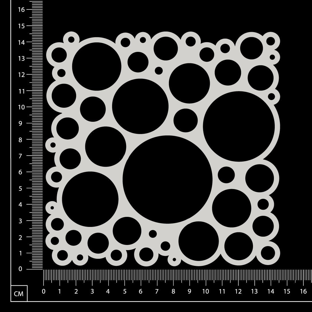 Bubbles Mesh - AC - White Chipboard
