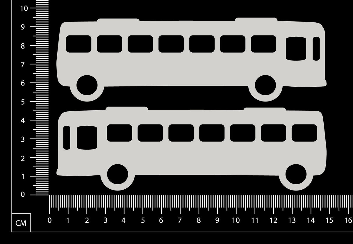 Bus Set - White Chipboard