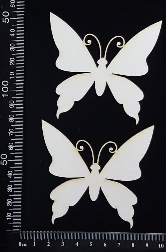 Butterfly Set - IB - White Chipboard