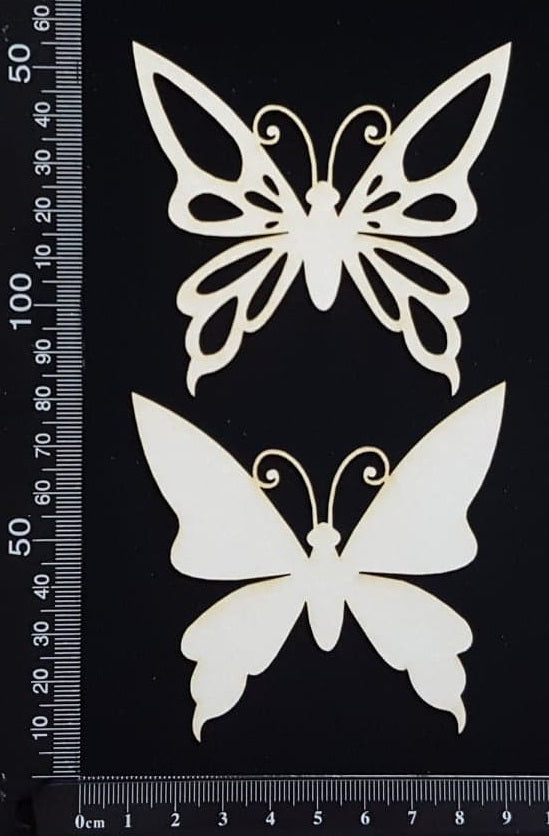 Butterfly Set - IC - White Chipboard