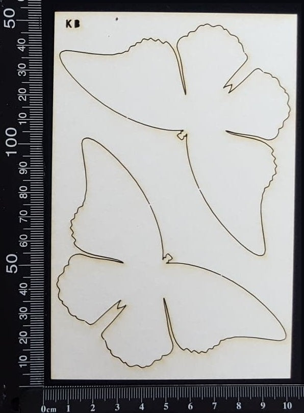 Butterfly Set - KB - White Chipboard