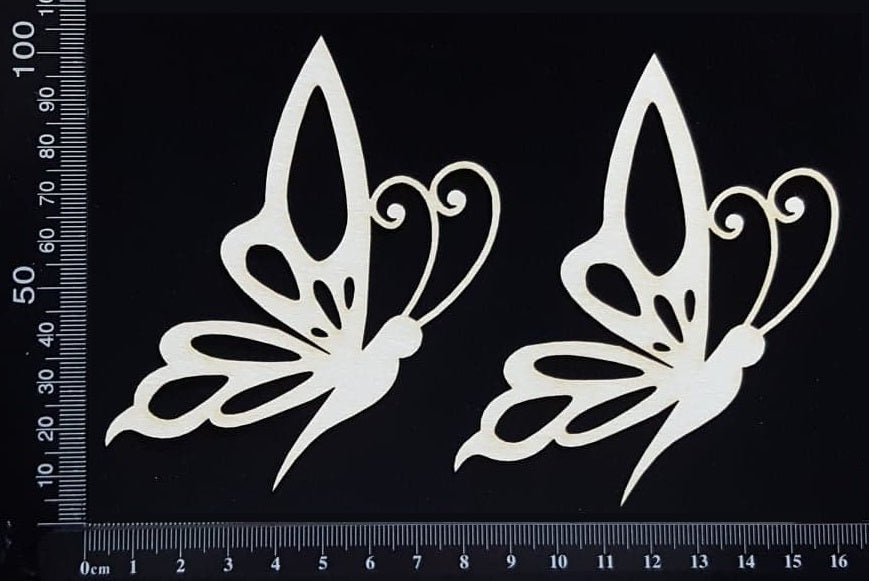 Butterfly Set - MA - White Chipboard