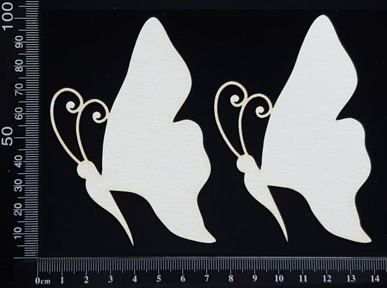 Butterfly Set - OB - White Chipboard