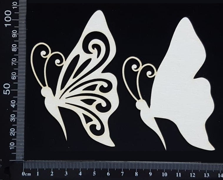 Butterfly Set - OC - White Chipboard
