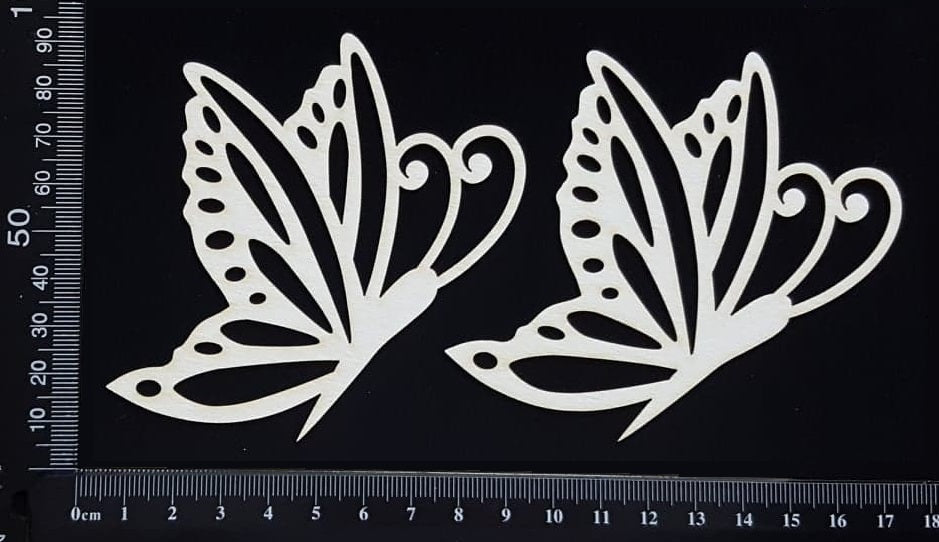 Butterfly Set - PA - White Chipboard