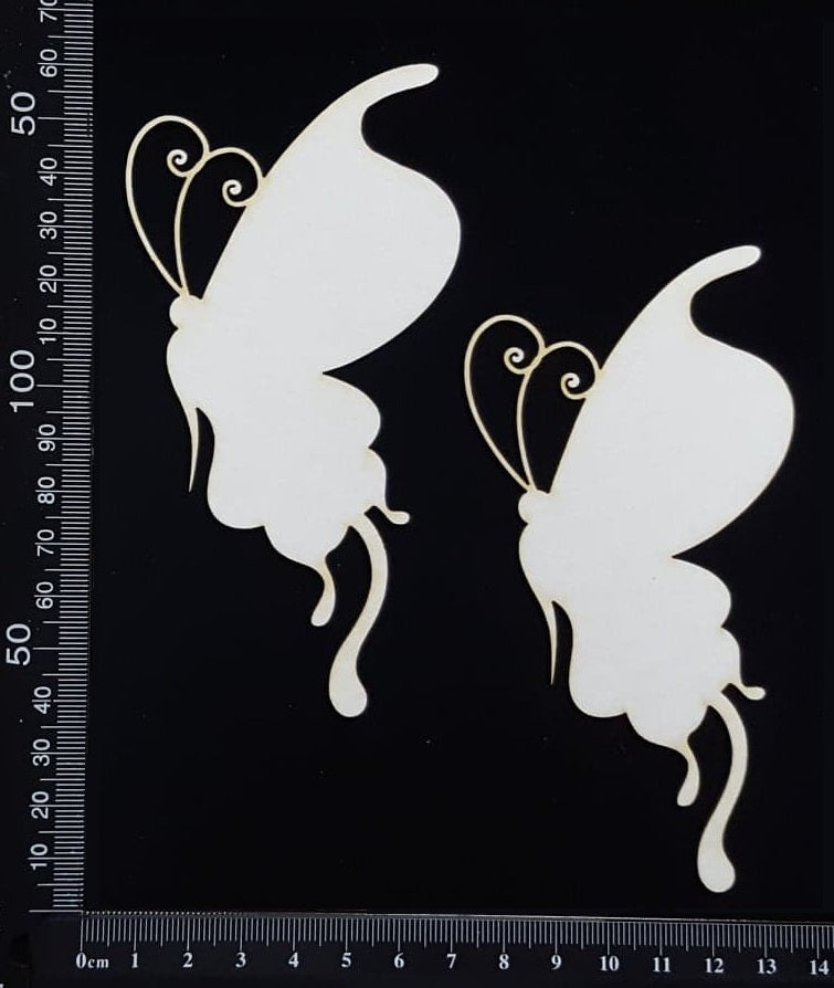 Butterfly Set - SB - White Chipboard