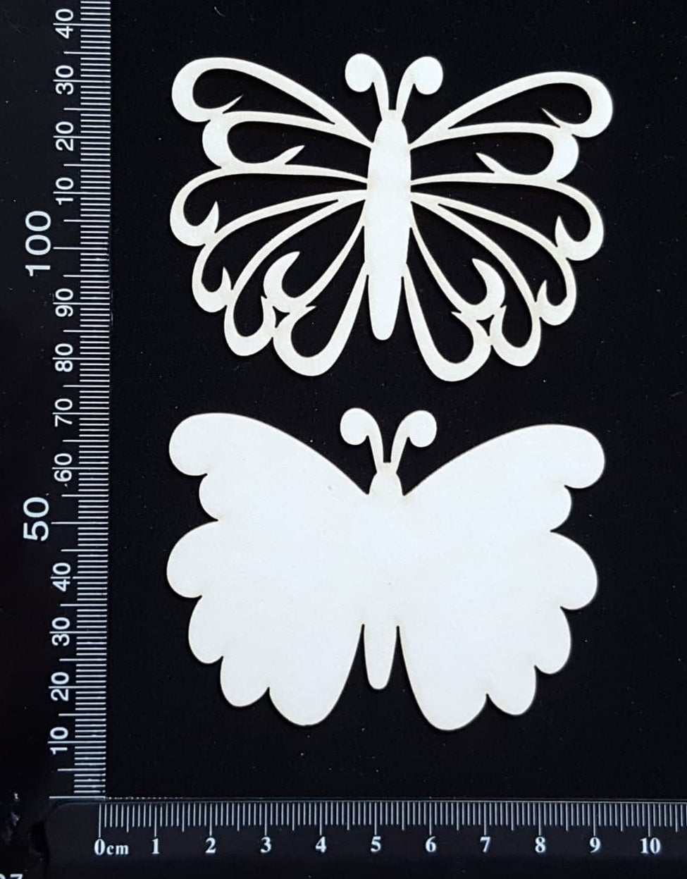 Butterfly Set - UC - White Chipboard