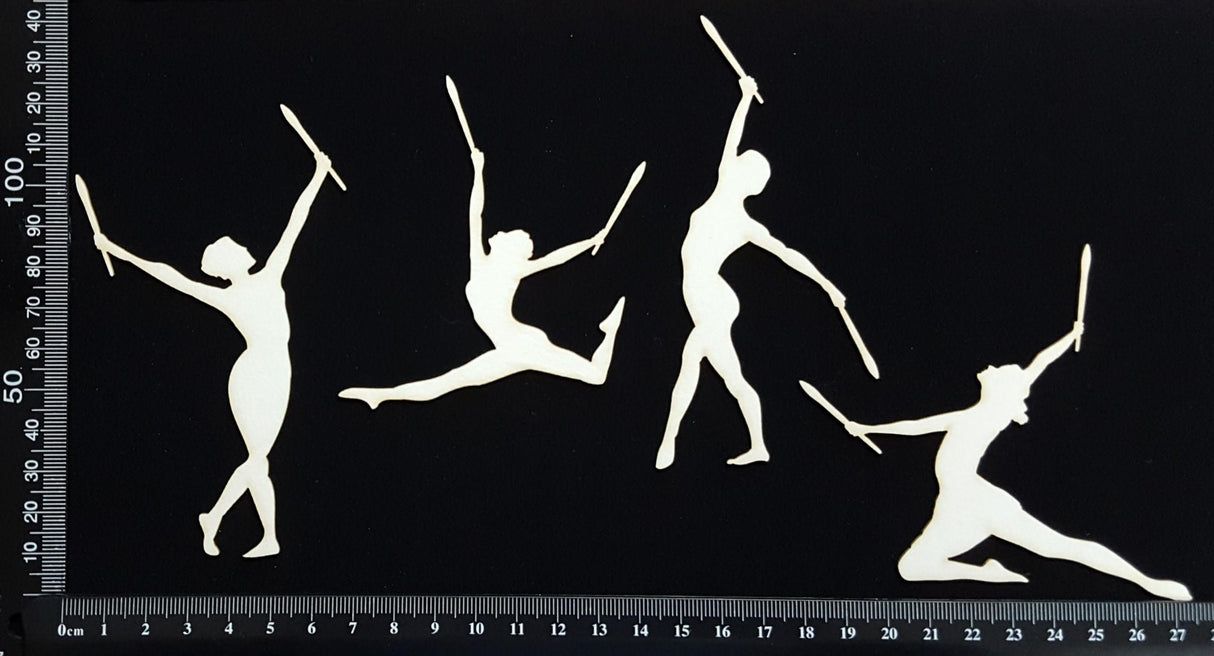 Calisthenics Dance Set - White Chipboard
