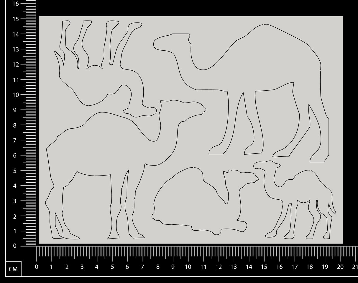 Camel Set - A - White Chipboard