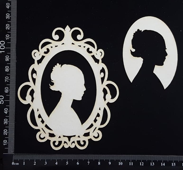 Cameo - A - Large - White Chipboard