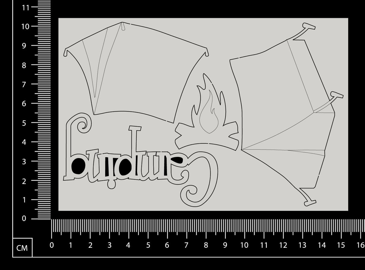 Camping Set - White Chipboard