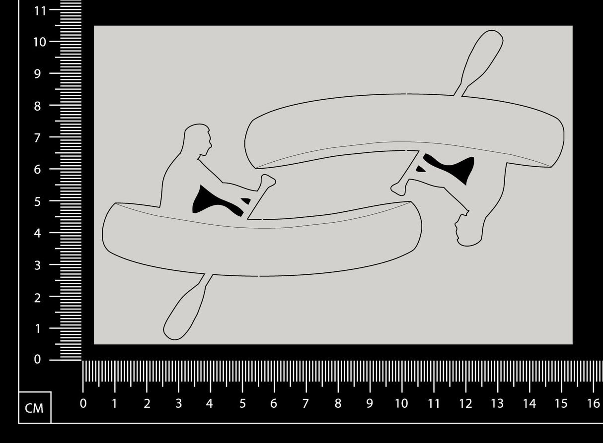 Canoe Set - White Chipboard