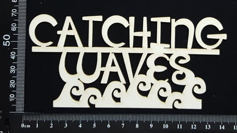 Catching Waves - White Chipboard