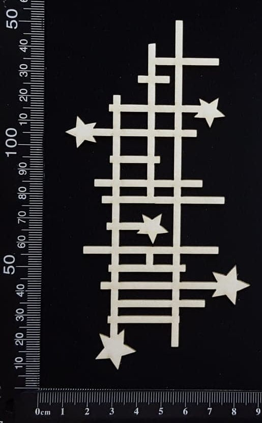 Celestial Mesh - B - White Chipboard