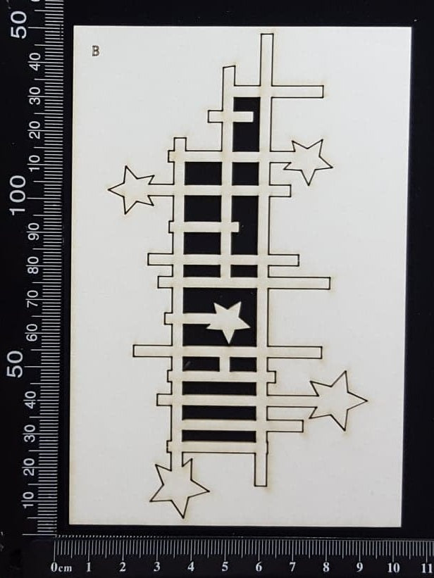 Celestial Mesh - B - White Chipboard