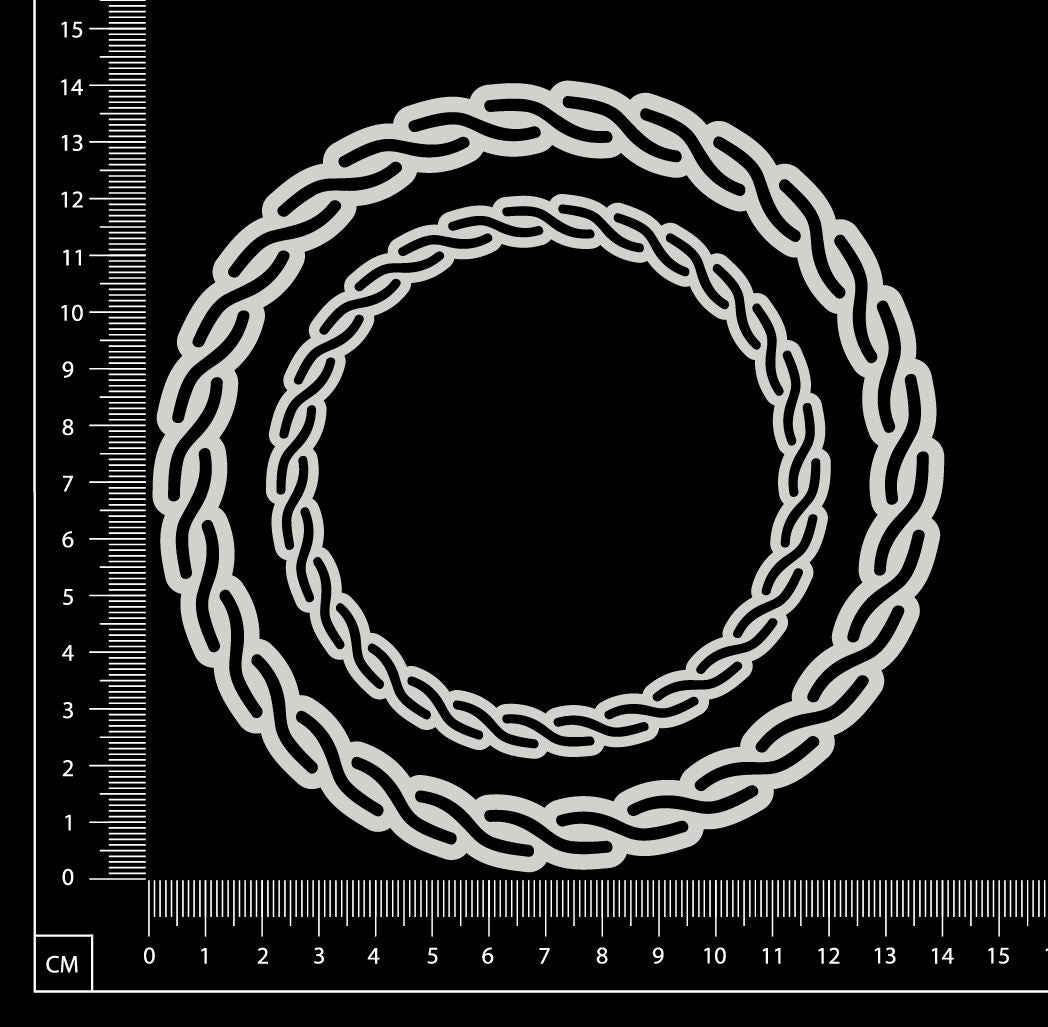 Celtic Circle Frame Set - White Chipboard