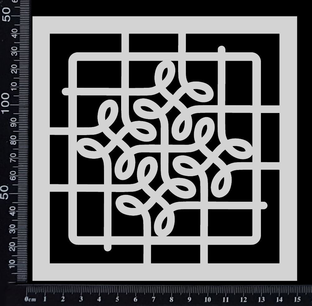 Celtic Knot - E - Stencil - 150mm x 150mm