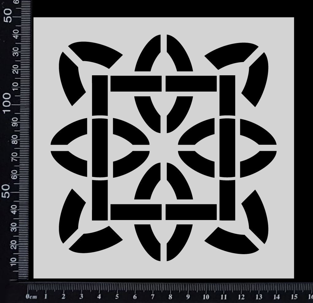 Celtic Tile - Stencil - 150mm x 150mm