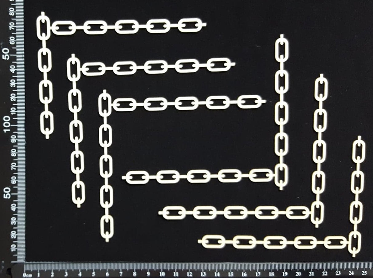 Chain Corners - White Chipboard